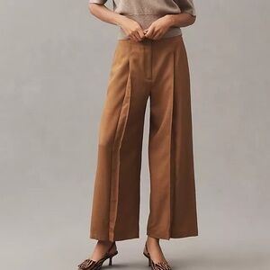 Theory 'City' Twill Deep Pleat Pants in Copper (NWT)
